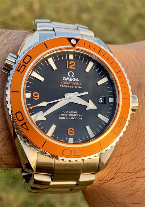 omega planet ocean orange bezel for sale|omega planet ocean gmt price.